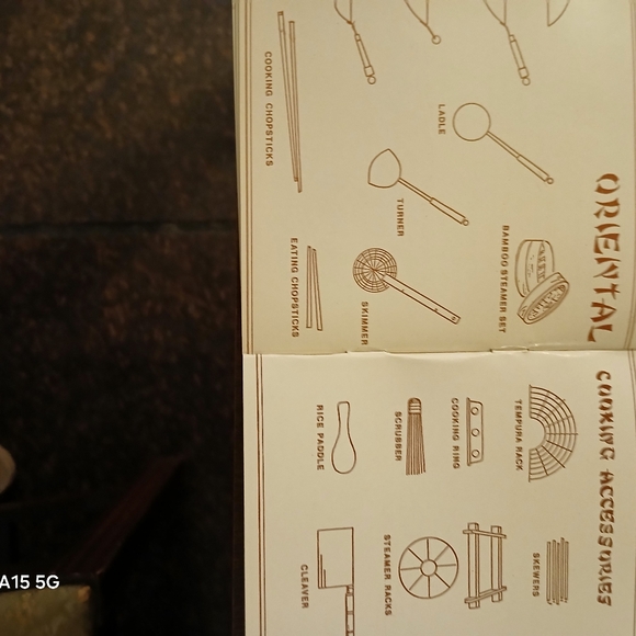 VTG..EIGHT PIECE "HIMARK" WOK ACCESSORY SET..ITEM NO. 15-4215 WOOD STAINLESS. - Picture 6 of 6